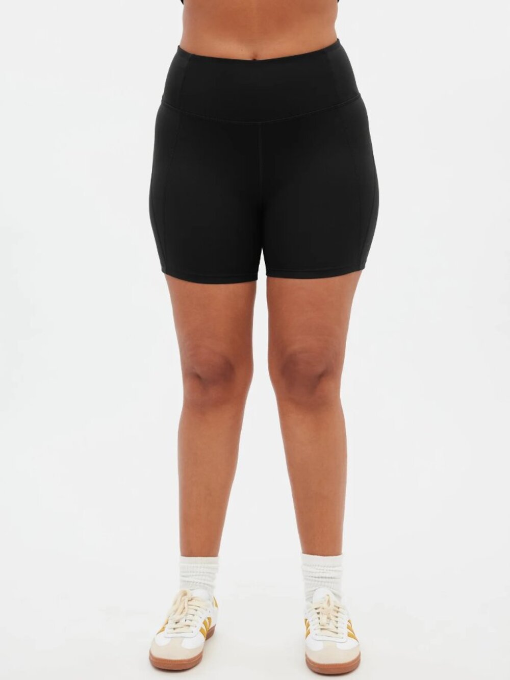 Girlfriend Collective High Rise Run Shorts Black Size L Compressive